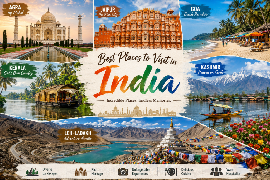 best places to visit in India